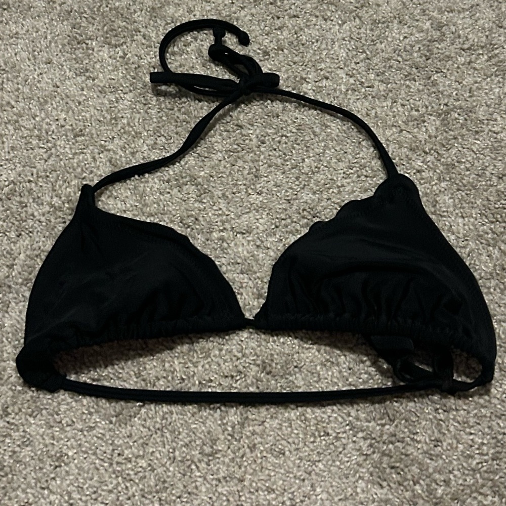 Xhilaration Black and Pink Bikini Top